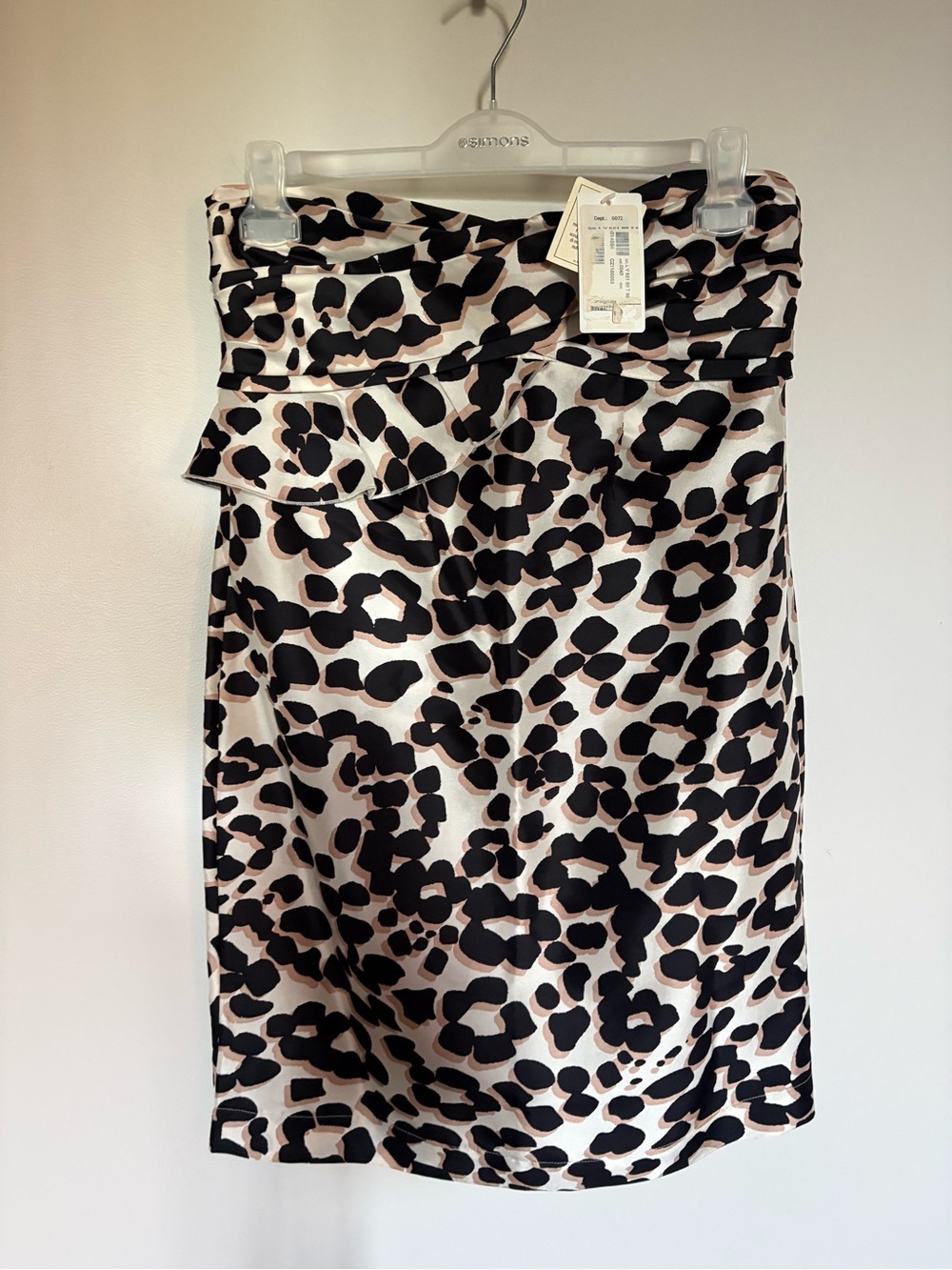 NWT- See by Chloé 100% silk Leopard Dress